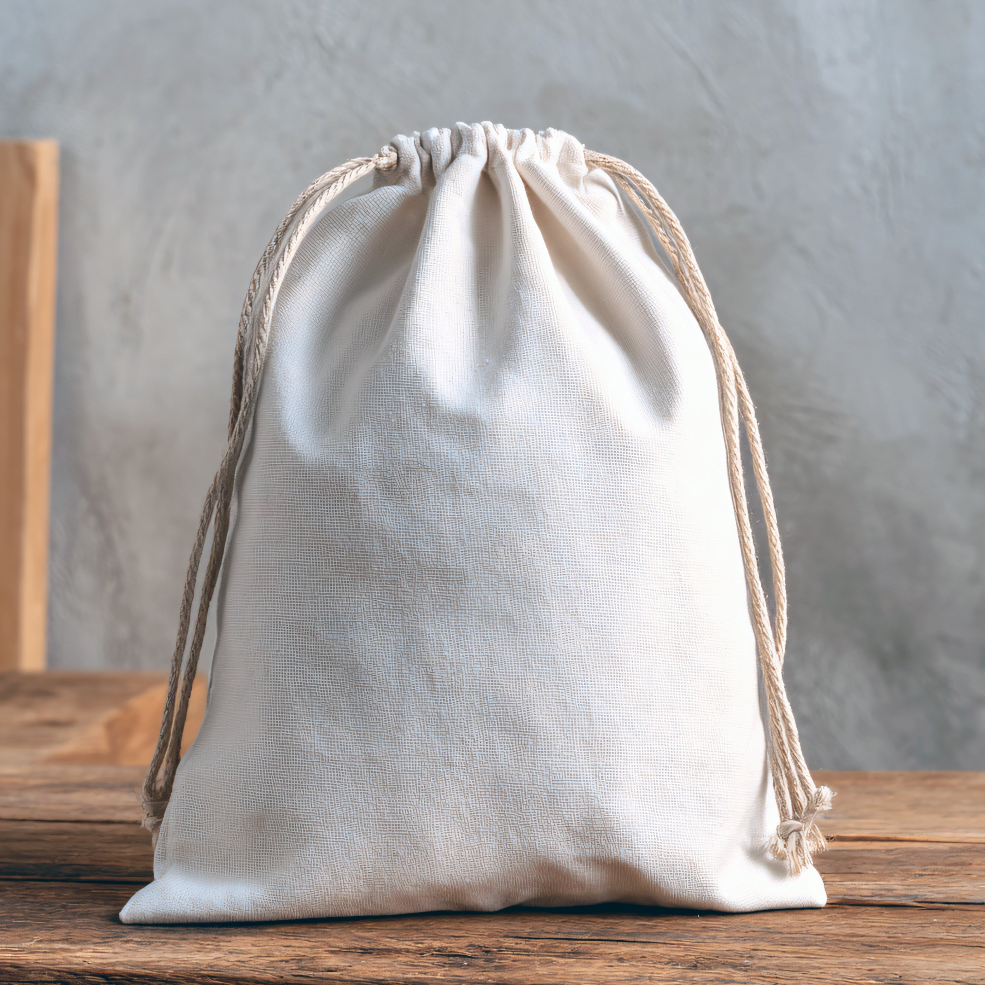 Cotton Double Drawstring Bags