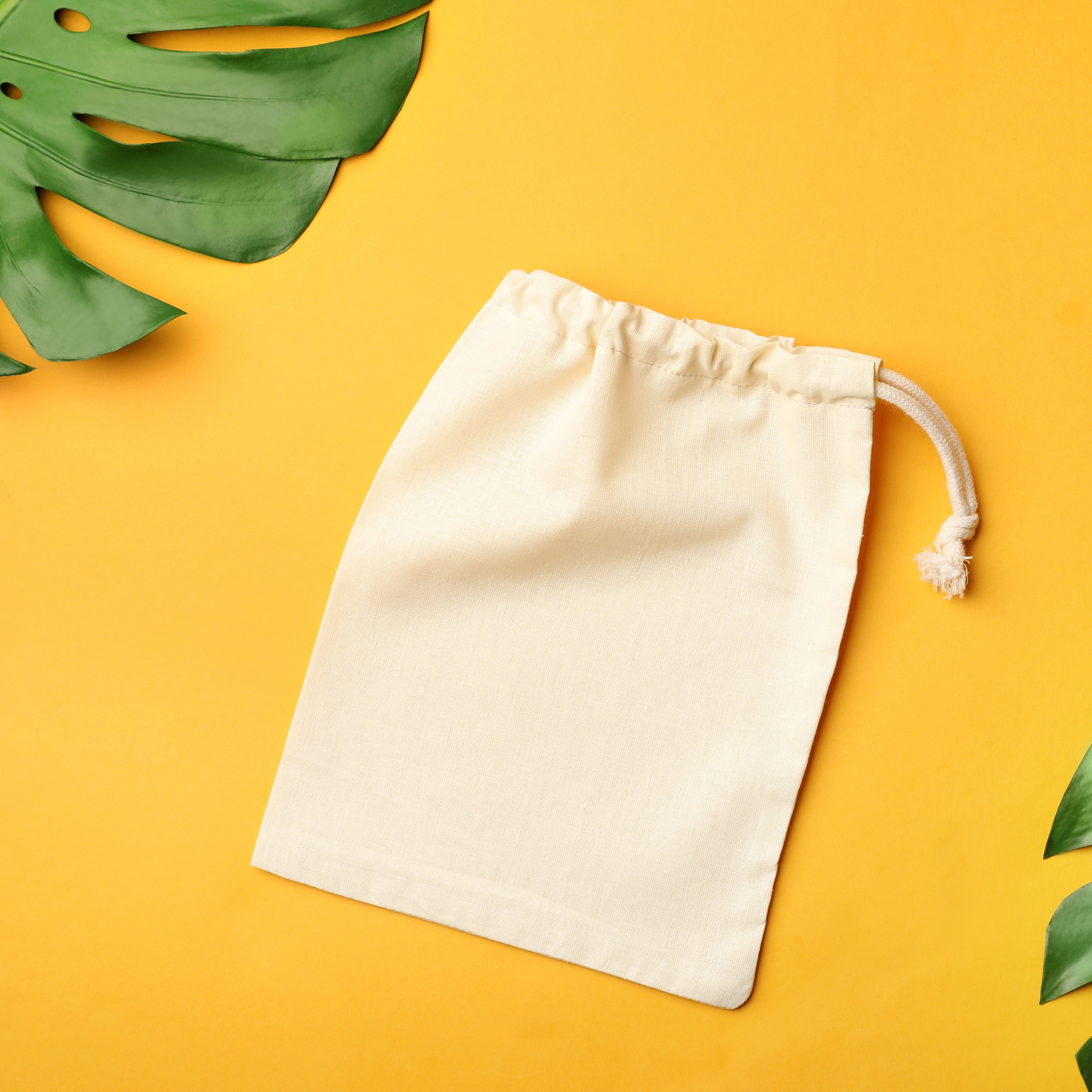 Cotton Single Drawstring Bags