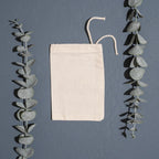 100% Organic Cotton Single Drawstring Eco-friendly Reusable Cotton Muslin Bags