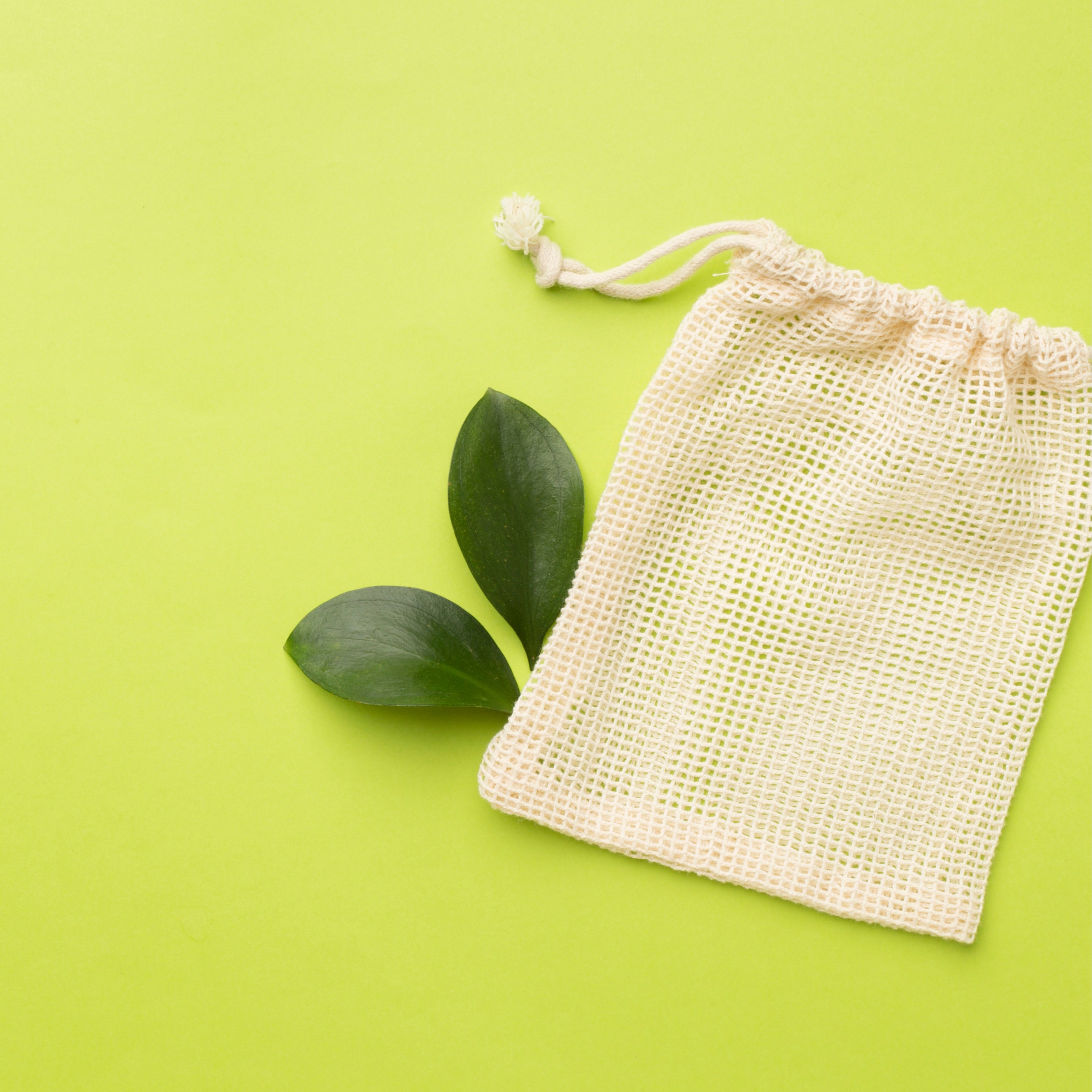 Organic Cotton Laundry Bags. Washable and Reusable. Mesh Storage Bags Premium Quality Bags. Great For Packaging and Storage.