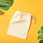 100% Organic Cotton Single Drawstring Eco-friendly Reusable Cotton Muslin Bags