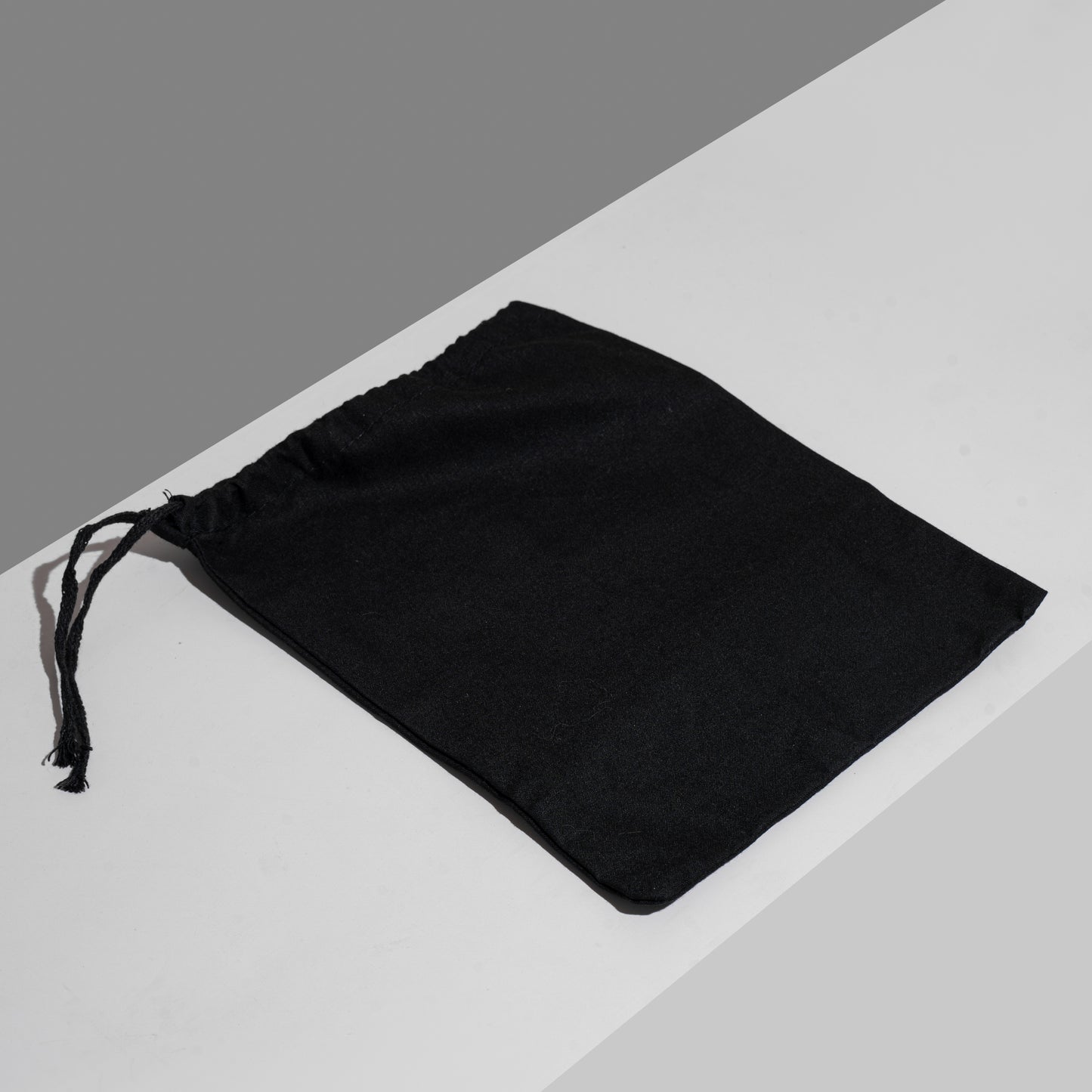 30x41 cm (12x16 Inches) Black Cotton Single Drawstring Eco-friendly Reusable Cotton Muslin Bags