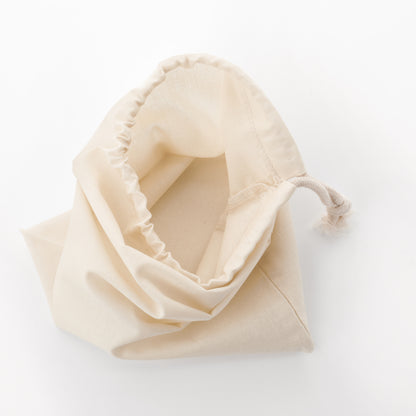 20x25 cm (8x10 Inches) 100% Organic Cotton Single Drawstring Eco-friendly Reusable Cotton Muslin Bags