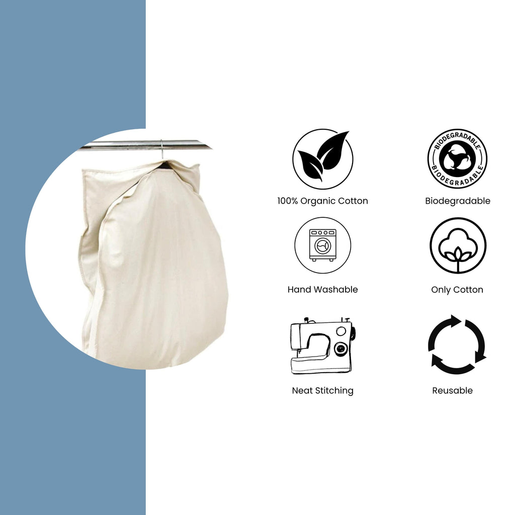100% Natural Cotton Garment Bag