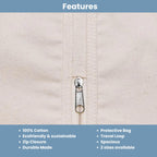 100% Natural Cotton Garment Bag