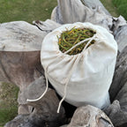 100% Organic Cotton Single Drawstring Eco-friendly Reusable Cotton Muslin Bags