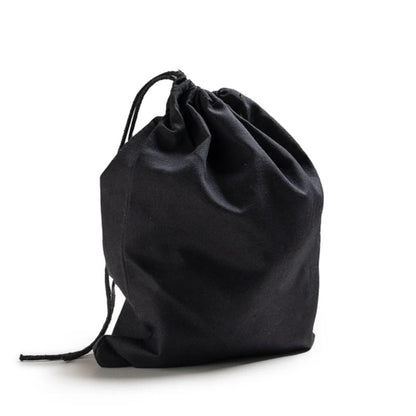 30x41 cm (12x16 Inches) Black Cotton Single Drawstring Eco-friendly Reusable Cotton Muslin Bags