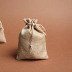 10x15 cm (4x6 Inches) Cotton Jute Bags, DIY Craft Packaging Drawstring Gift Bags, Linen Burlap Pouches